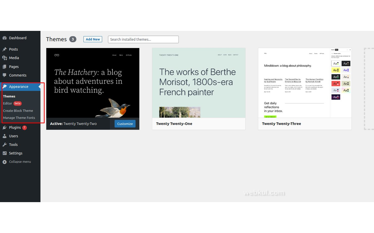 Theme and block development